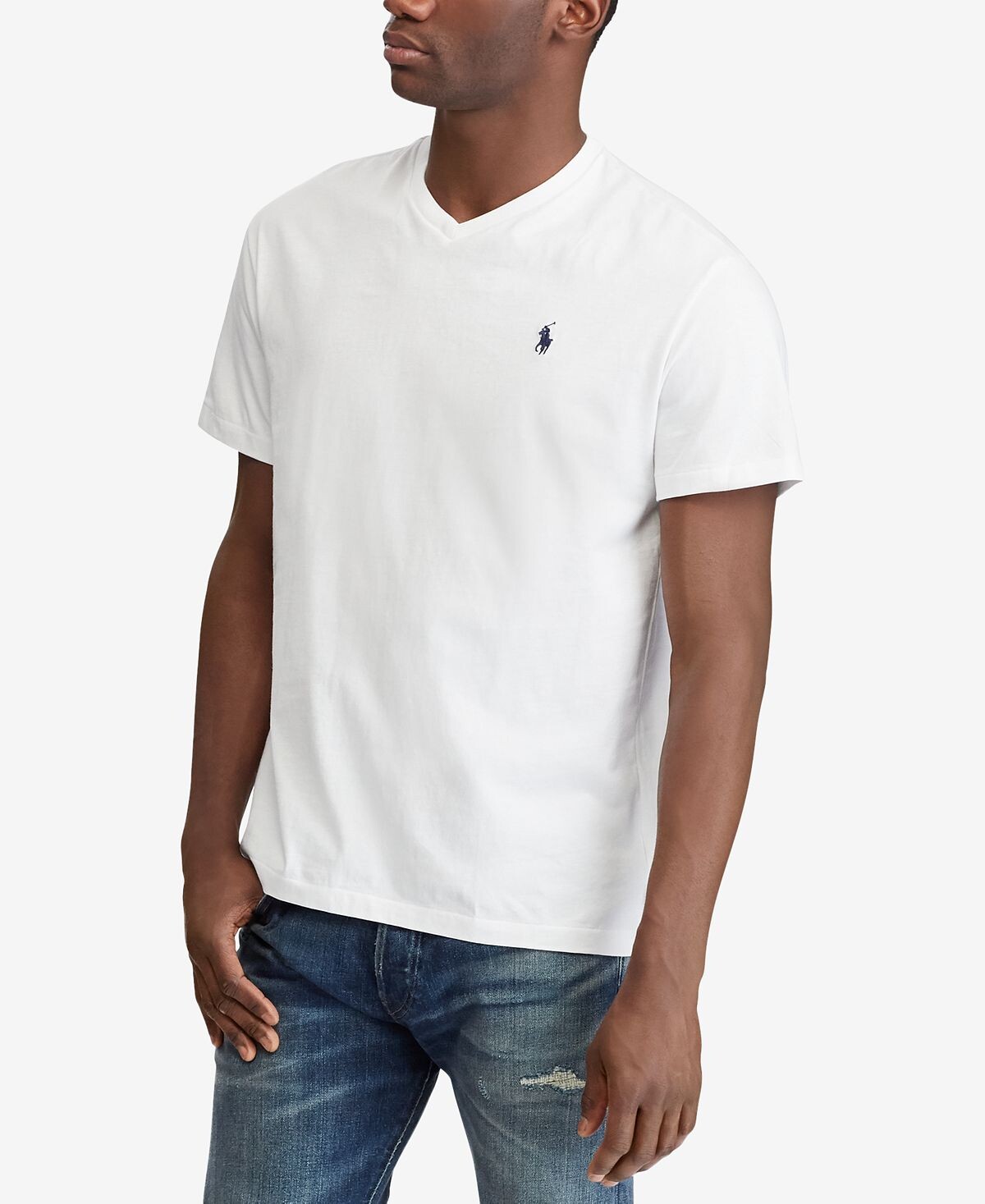 Мужская футболка классического кроя с v-образным вырезом Polo Ralph Lauren, белый
Мужская футболка классического кроя с v-образным вырезом Polo Ralph Lauren, белый