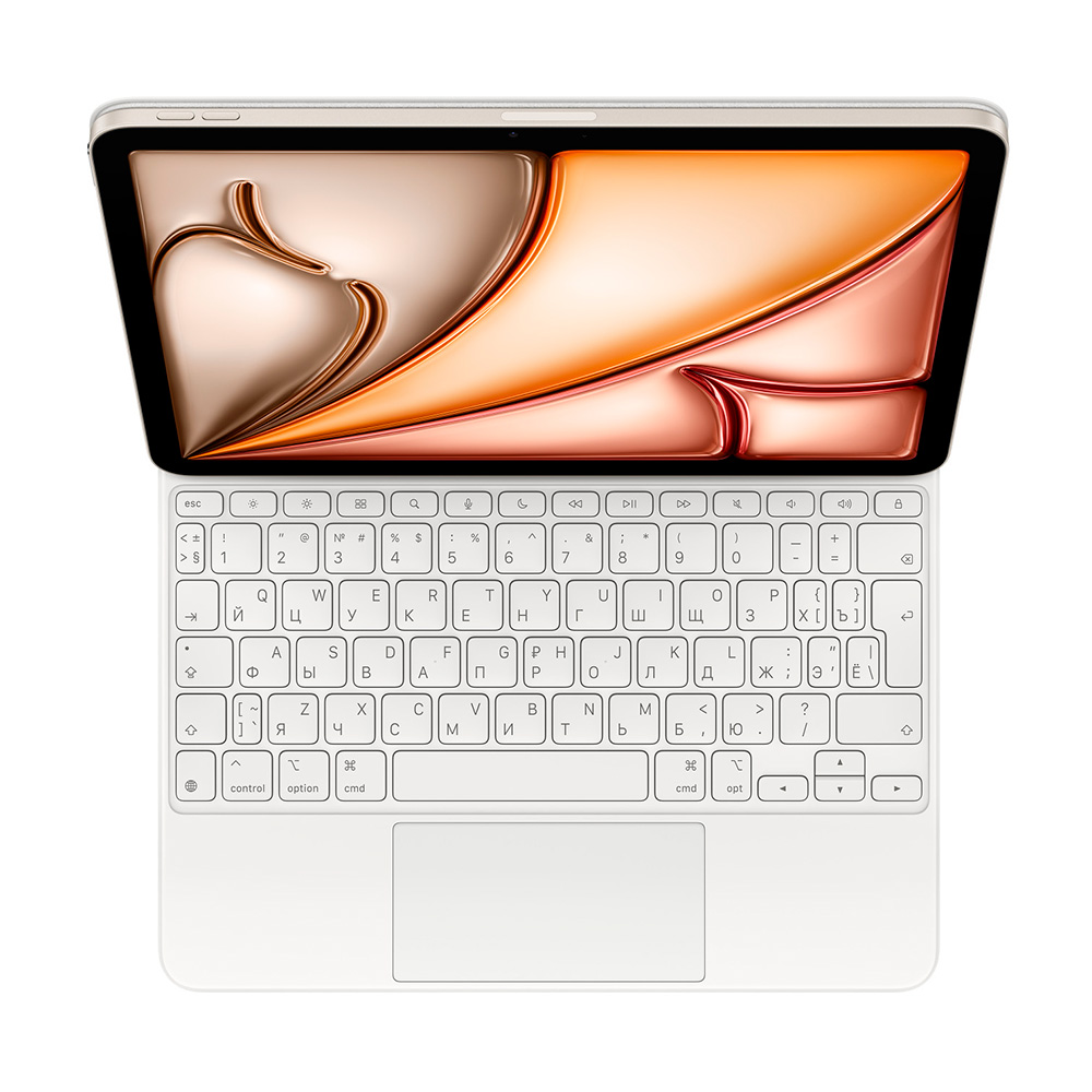 Клавиатура Apple Magic Keyboard для iPad Air 11" (M3), Russian, белый 
Клавиатура Apple Magic Keyboard для iPad Air 11" (M3), Russian, белый