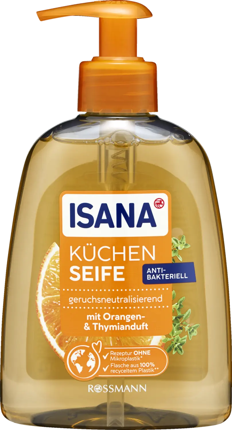Жидкое мыло ISANA Küchenseife mit Orangenöl
Жидкое мыло ISANA Küchenseife mit Orangenöl