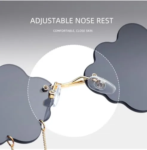 Модные солнцезащитные очки в стиле ретро, без оправы, в стиле стимпанк, забавные очки в форме облаков, очки с защитой от УФ-излучения UV400 MTZJH, Gold Red C1
Модные солнцезащитные очки в стиле ретро, без оправы, в стиле стимпанк, забавные очки в форме облаков, очки с защитой от УФ-излучения UV400 MTZJH, Gold Red C1