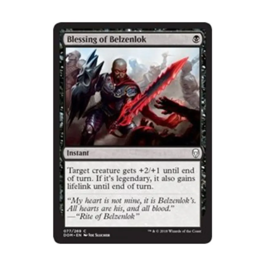 CCG Благословение Бельзенлока (клавиша C), MTG - Dominaria
CCG Благословение Бельзенлока (клавиша C), MTG - Dominaria