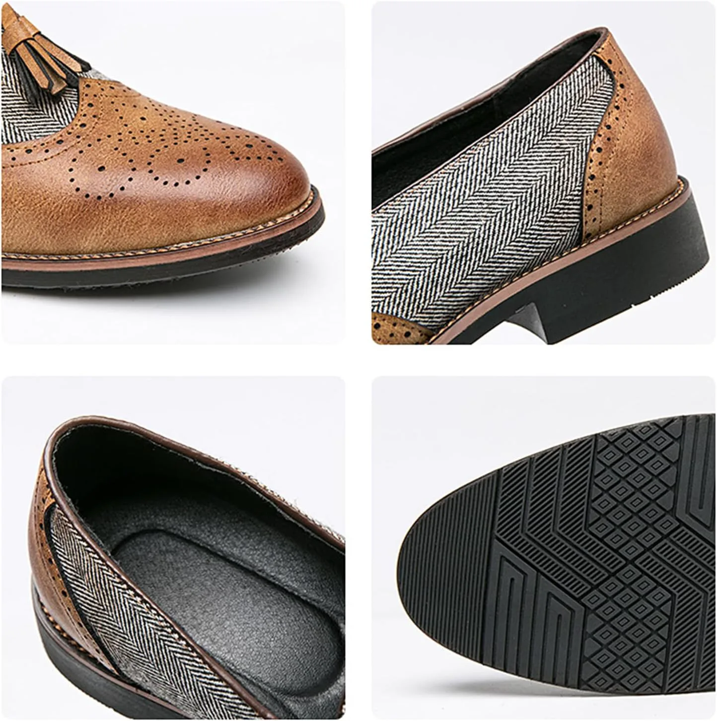 Мужские лоферы с кисточками и двухцветной заплаткой, слипоны, модные, ручная прошивка, кожаная резьба, перфорированные броги, оксфорды, заостренный носок, низкие, роскошные, деловые, формальные туфли Zeberfi, коричневый
Мужские лоферы с кисточками и двухцветной заплаткой, слипоны, модные, ручная прошивка, кожаная резьба, перфорированные броги, оксфорды, заостренный носок, низкие, роскошные, деловые, формальные туфли Zeberfi, коричневый
