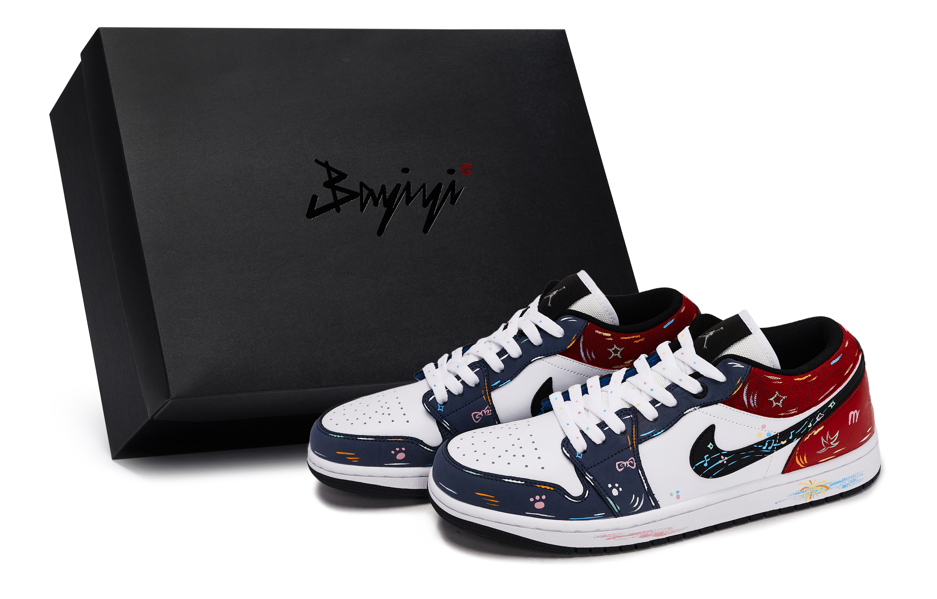 Детские баскетбольные кроссовки Air 1 с противоскользящим износостойким верхом для подростков Jordan, черный/белый/синий/красный
Детские баскетбольные кроссовки Air 1 с противоскользящим износостойким верхом для подростков Jordan, черный/белый/синий/красный