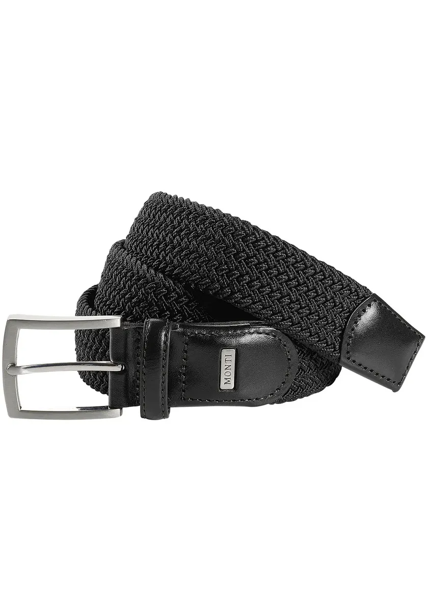 Эластичный ремень MONTI "HAMBURG", ширина 3,5 см, эластичный плетеный ремень, повседневный, деловой, спортивный, черный 
Эластичный ремень MONTI "HAMBURG", ширина 3,5 см, эластичный плетеный ремень, повседневный, деловой, спортивный, черный