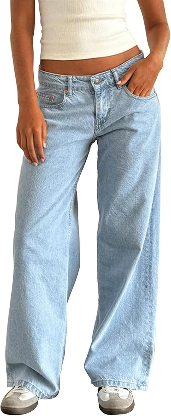Женские джинсы Wide Leg Low Rise Baggy Straight Leg Boyfriend
Женские джинсы Wide Leg Low Rise Baggy Straight Leg Boyfriend