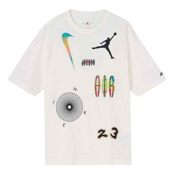 Футболка Men's Air Jordan Multi-Color Alphabet Numeric Logo Printing Casual Short Sleeve White T-Shirt, мультиколор
Футболка Men's Air Jordan Multi-Color Alphabet Numeric Logo Printing Casual Short Sleeve White T-Shirt, мультиколор