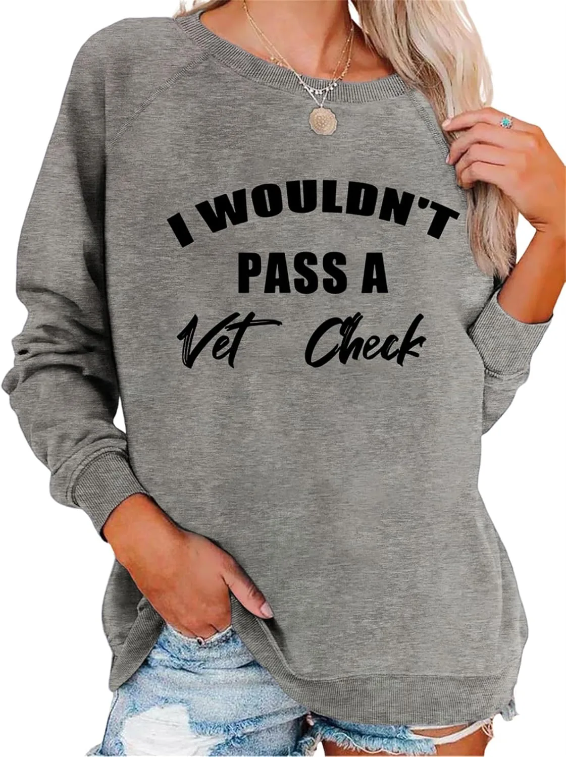 Толстовка с принтом "I Wouldn't Pass a Vet Check"
Толстовка с принтом "I Wouldn't Pass a Vet Check"