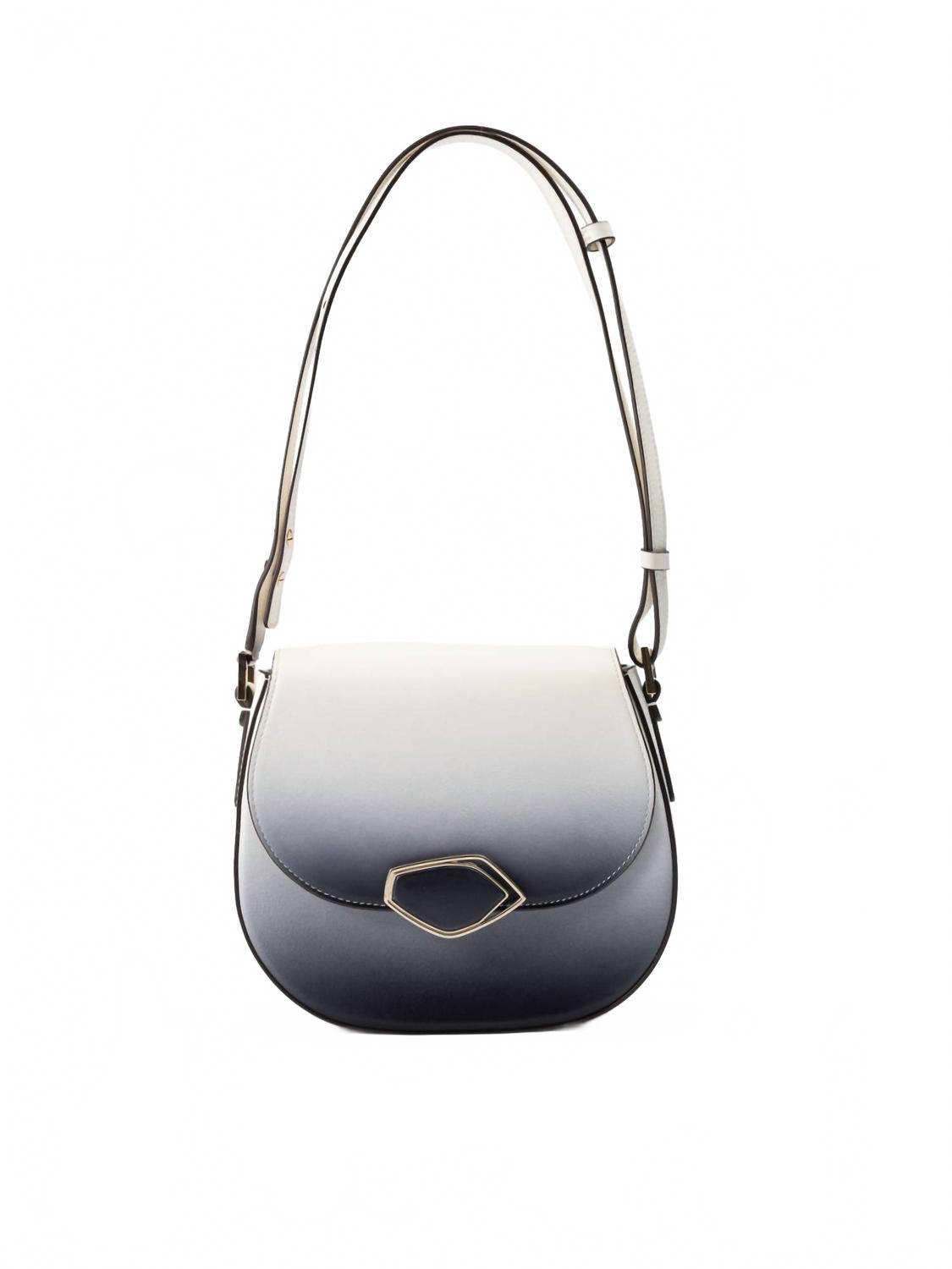 Giada Женская двухцветная кожаная сумка через плечо белого и темно-серого цвета
Giada Женская двухцветная кожаная сумка через плечо белого и темно-серого цвета