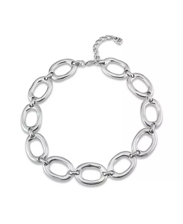 Ожерелье из сплава металла с овальными звеньями, покрытое серебром Unode50, silver
Ожерелье из сплава металла с овальными звеньями, покрытое серебром Unode50, silver