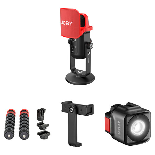 Настольный USB-микрофон JOBY Wavo POD Value Kit с Креплением для Телефона и светодиодной подсветкой 
Настольный USB-микрофон JOBY Wavo POD Value Kit с Креплением для Телефона и светодиодной подсветкой