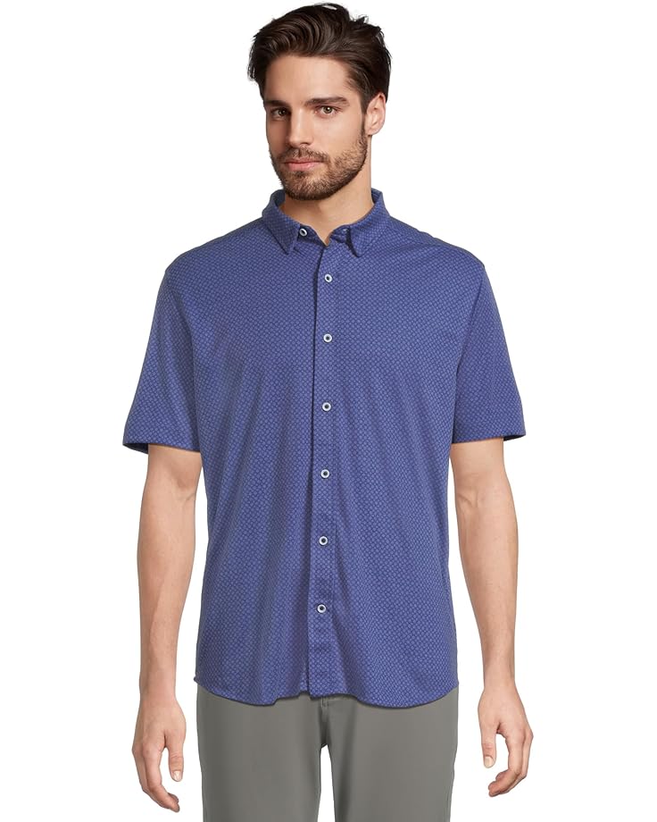 Рубашка Johnston & Murphy Short Sleeve XC Flex Printed Button Front Shirt, цвет Blue Heather
Рубашка Johnston & Murphy Short Sleeve XC Flex Printed Button Front Shirt, цвет Blue Heather