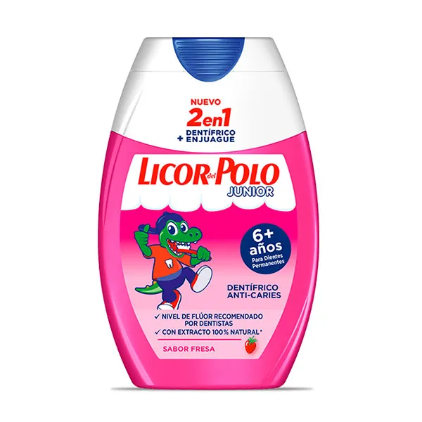 Зубная паста 2 в 1 + ополаскиватель со вкусом клубники Junior Licor Del Polo, 75 ml
Зубная паста 2 в 1 + ополаскиватель со вкусом клубники Junior Licor Del Polo, 75 ml