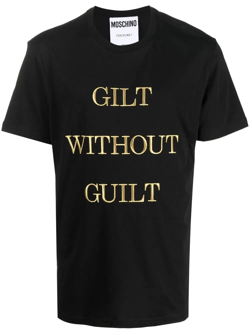 Футболка с короткими рукавами и надписью Moschino, черный
Футболка с короткими рукавами и надписью Moschino, черный