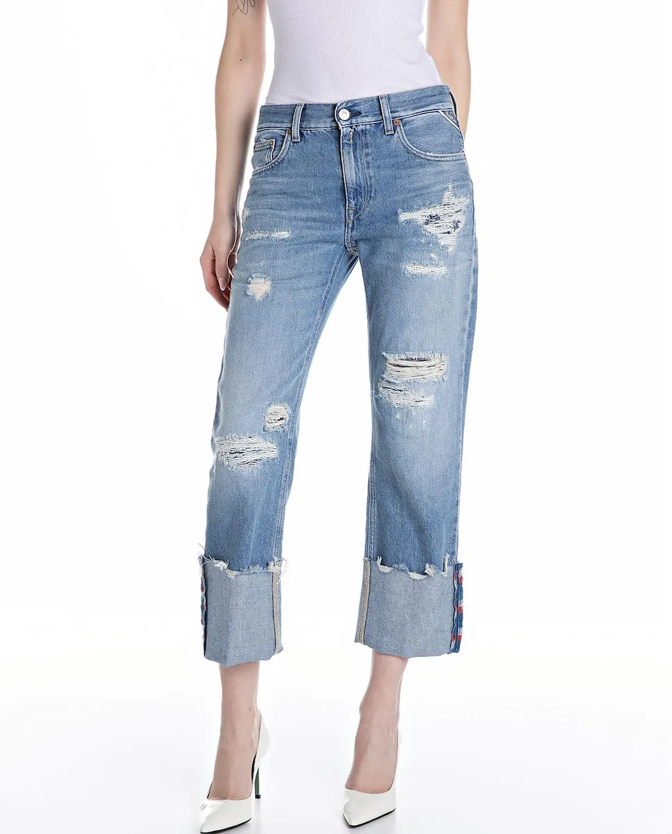 Прямые женские джинсы с карманами Replay, синий
Прямые женские джинсы с карманами Replay, синий