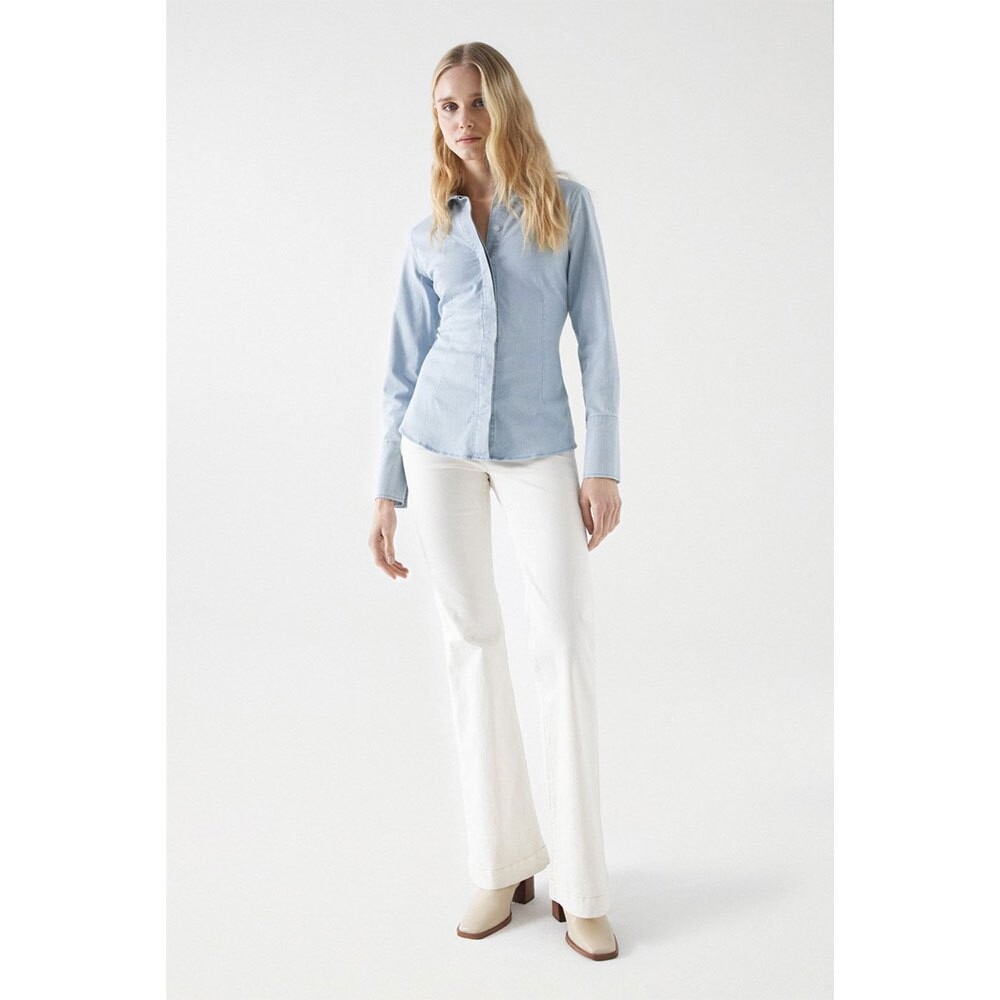 Рубашка с длинным рукавом Salsa Jeans Lightweight Slim Fit, синий
Рубашка с длинным рукавом Salsa Jeans Lightweight Slim Fit, синий