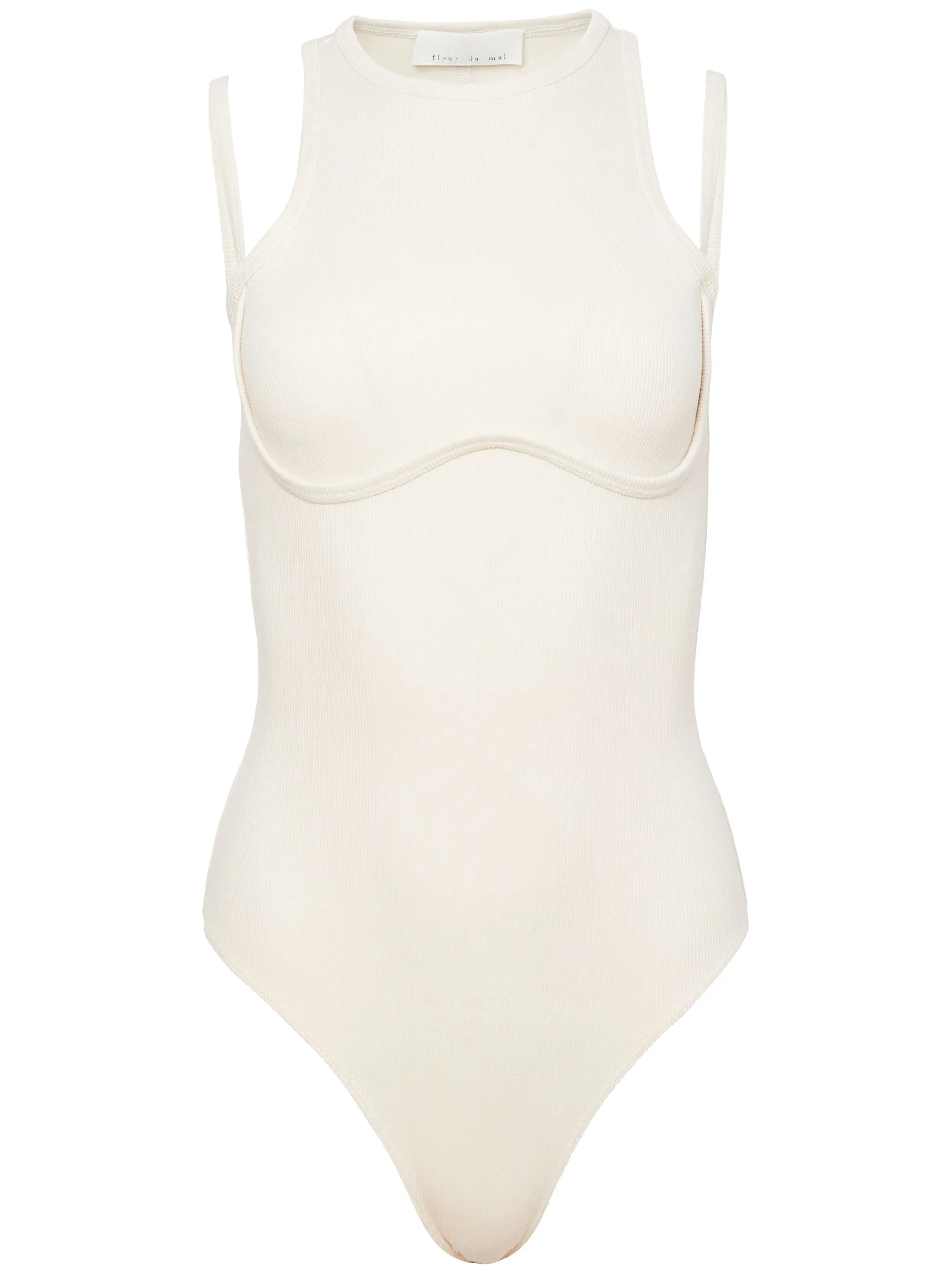 Боди в рубчик Fleur Du Mal, нейтральный
Боди в рубчик Fleur Du Mal, нейтральный