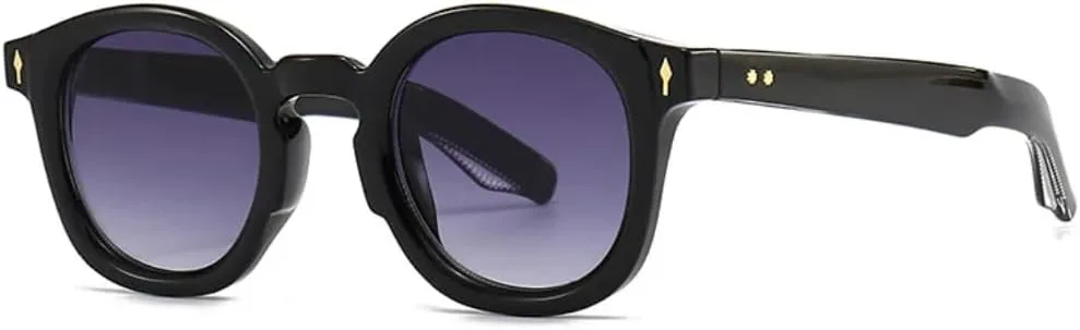 Модные женские круглые солнцезащитные очки в стиле ретро с заклепками, мужские солнцезащитные очки с защитой от УФ-излучения UV400 VVTWSSW, Black Grey Gradient
Модные женские круглые солнцезащитные очки в стиле ретро с заклепками, мужские солнцезащитные очки с защитой от УФ-излучения UV400 VVTWSSW, Black Grey Gradient