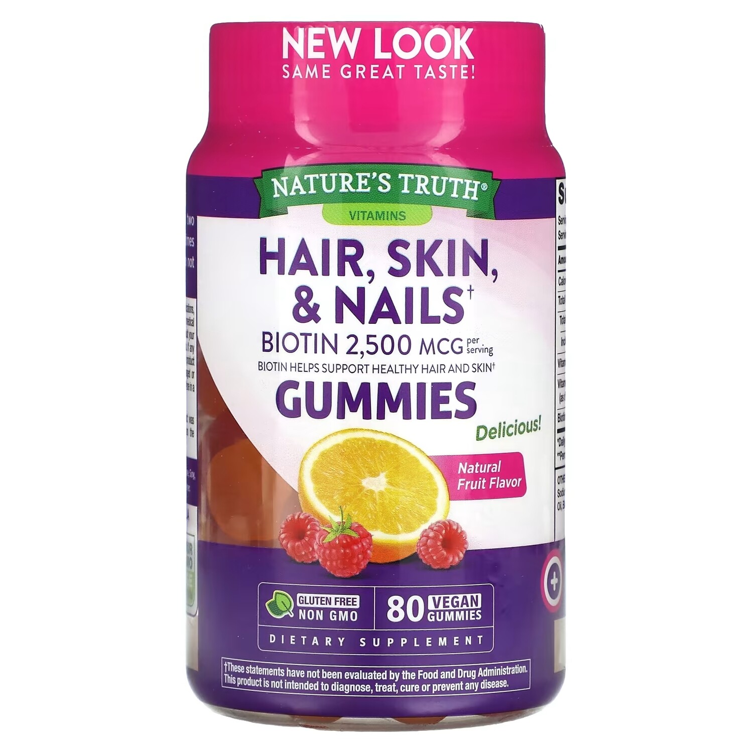 Nature's Truth Gummies для великолепных волос кожи ногтей натуральные фрукты, 80 веганских таблеток
Nature's Truth Gummies для великолепных волос кожи ногтей натуральные фрукты, 80 веганских таблеток