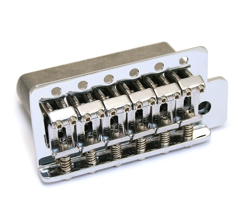 Подлинный бридж Fender Big Block High/Hi-Mass Mexican Strat Chrome Tremolo с логотипом 007-1014-049
Подлинный бридж Fender Big Block High/Hi-Mass Mexican Strat Chrome Tremolo с логотипом 007-1014-049