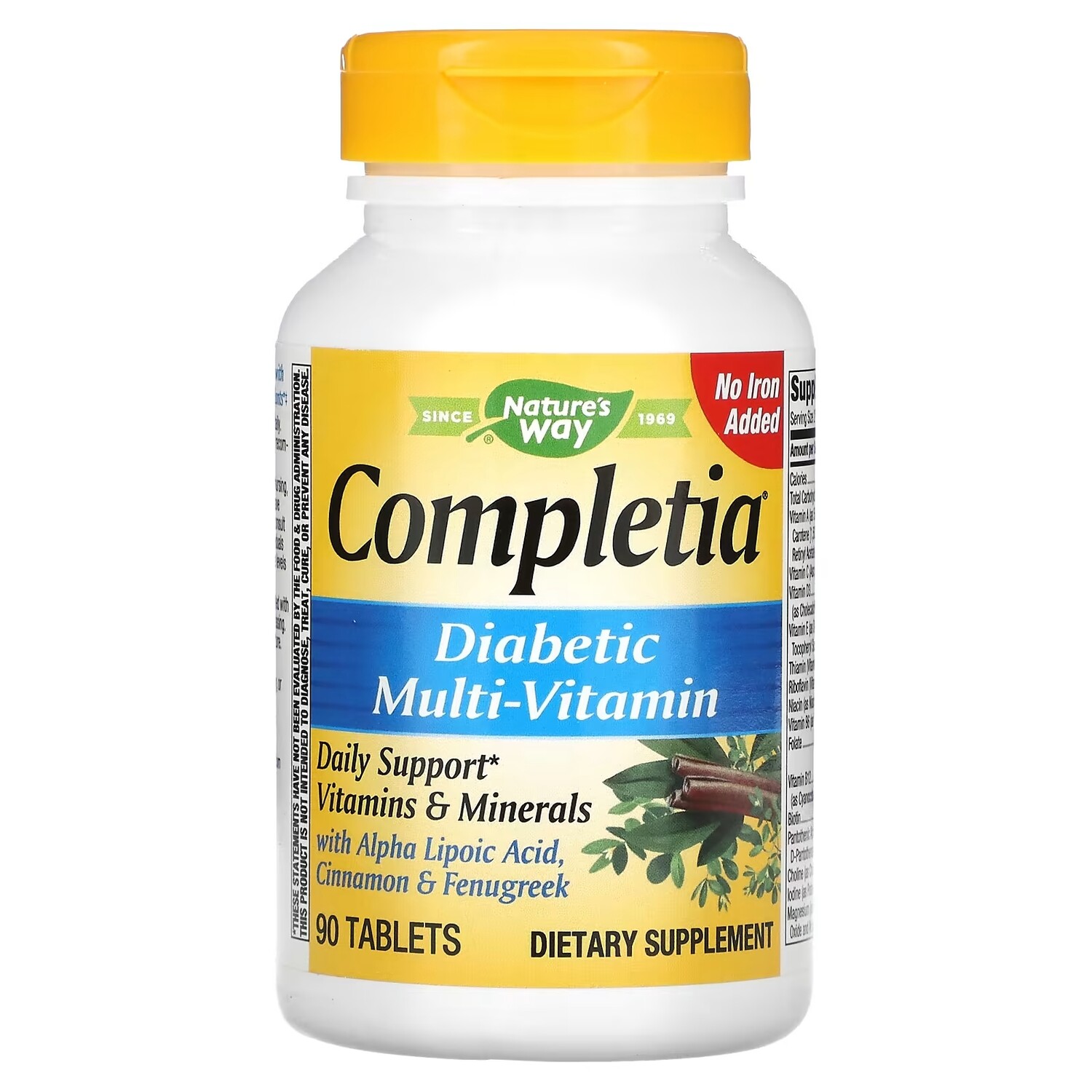 Nature's Way Completia комплекс мультивитаминов для диабетиков без железа, 90 таблеток
Nature's Way Completia комплекс мультивитаминов для диабетиков без железа, 90 таблеток