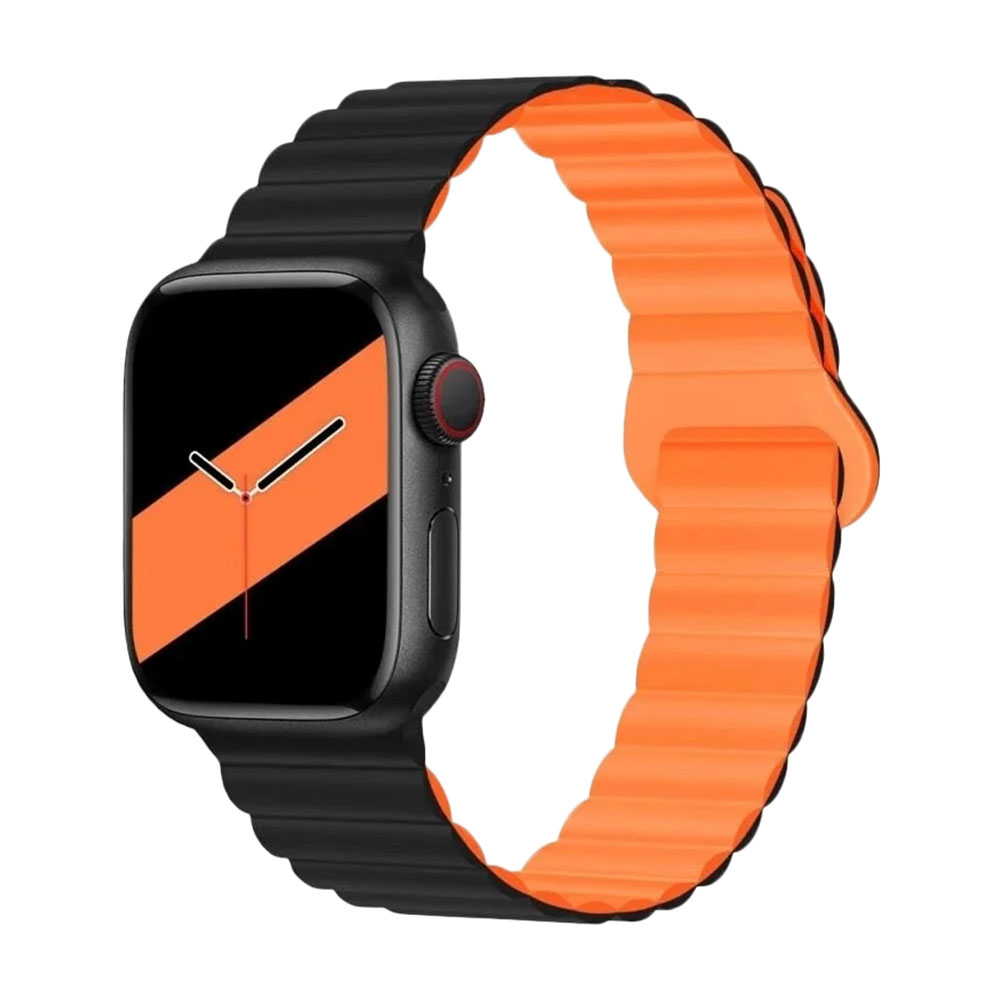 Ремешок Wepro для часов Apple Watch Series 10, 225 мм, черный/оранжевый
Ремешок Wepro для часов Apple Watch Series 10, 225 мм, черный/оранжевый