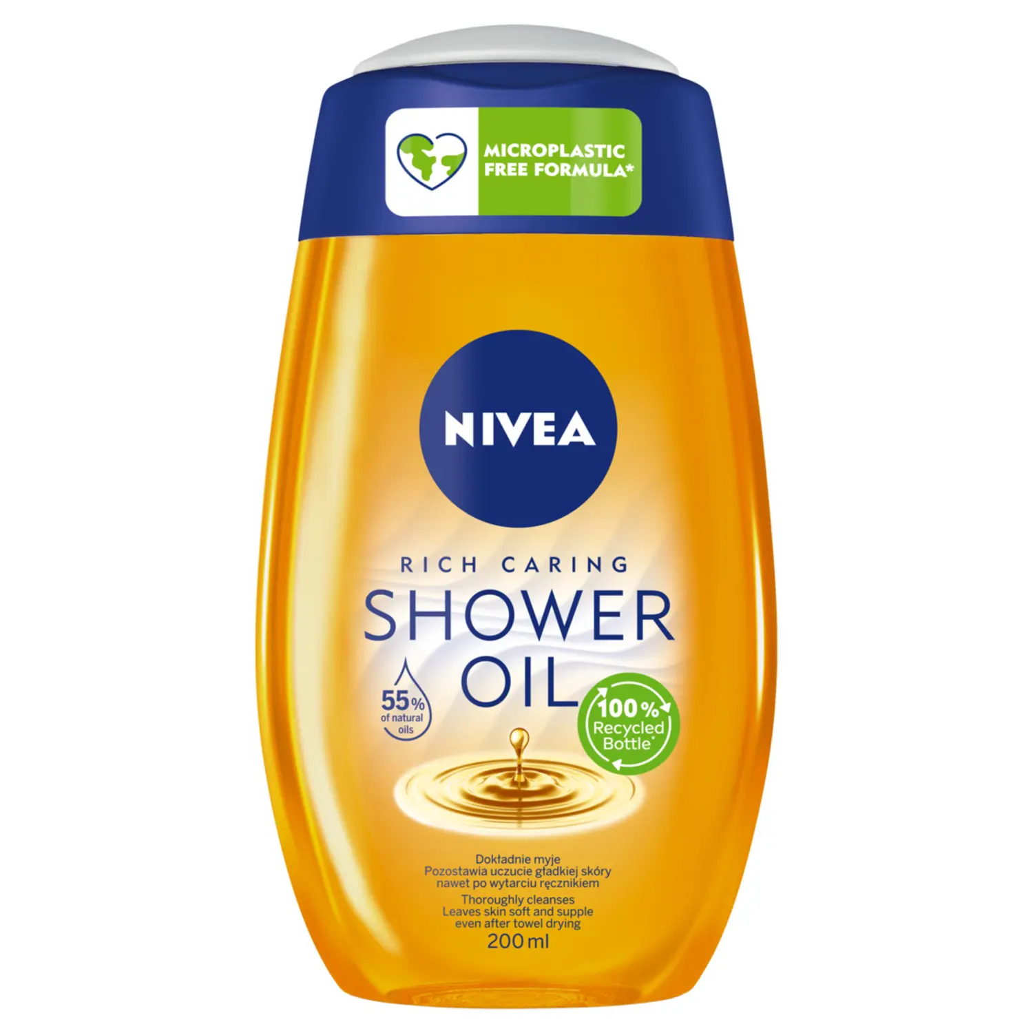 Nivea Natural Rich Caring увлажняющее масло для душа, 200 мл
Nivea Natural Rich Caring увлажняющее масло для душа, 200 мл