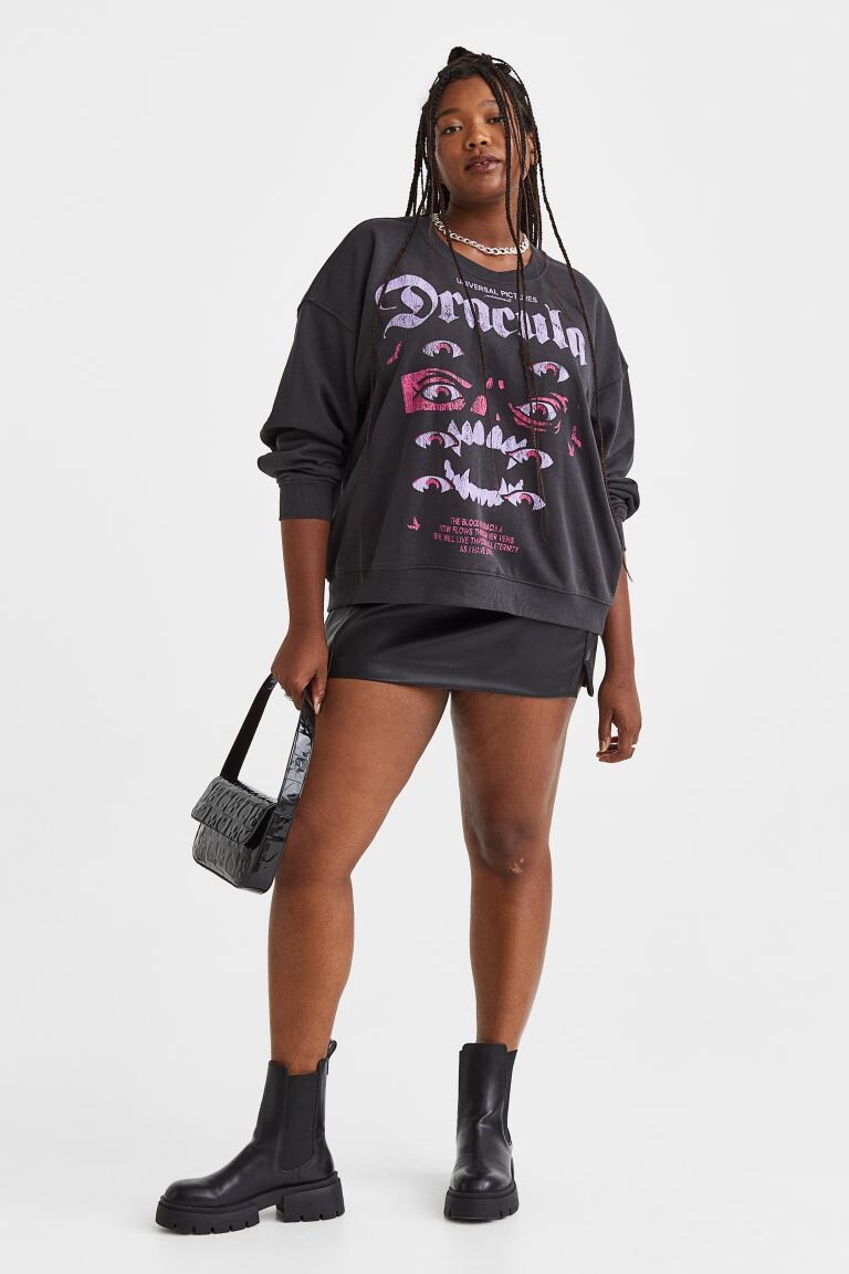 H&M+ Мини-юбка, черный
H&M+ Мини-юбка, черный