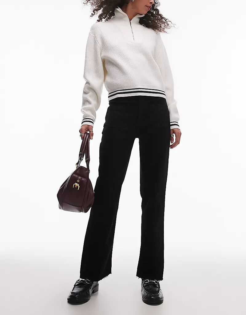 Расклешенные джинсы с передними карманами черного цвета Mango 
Расклешенные джинсы с передними карманами черного цвета Mango