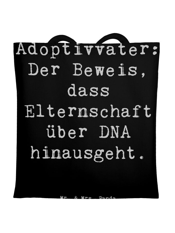 Сумка для переноски Mr & Mrs Panda Adoptivvater Liebe, черный 
Сумка для переноски Mr & Mrs Panda Adoptivvater Liebe, черный