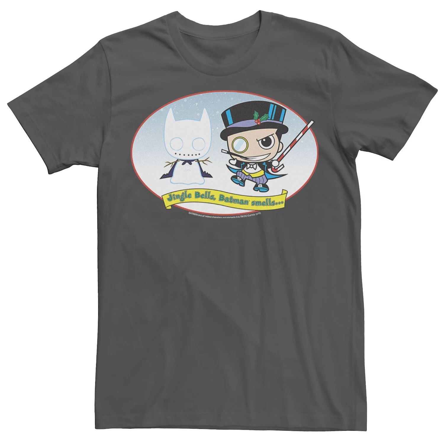 Мужская футболка DC Comics The Penguin Jingle Bells Batman Smells Christmas Tee Licensed Character
Мужская футболка DC Comics The Penguin Jingle Bells Batman Smells Christmas Tee Licensed Character
