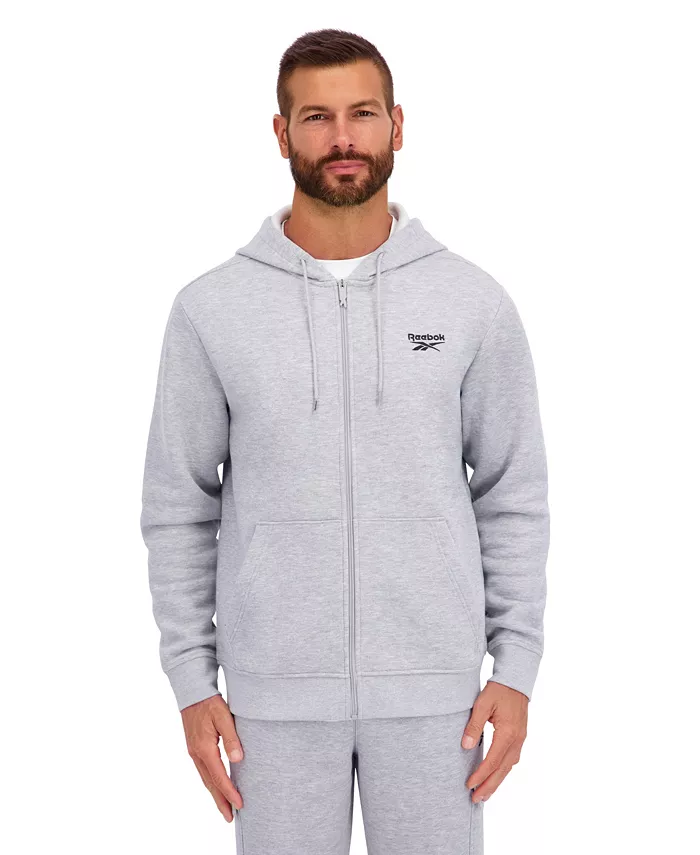 Мужская худи с молнией из флиса Regular Reebok, серый
Мужская худи с молнией из флиса Regular Reebok, серый