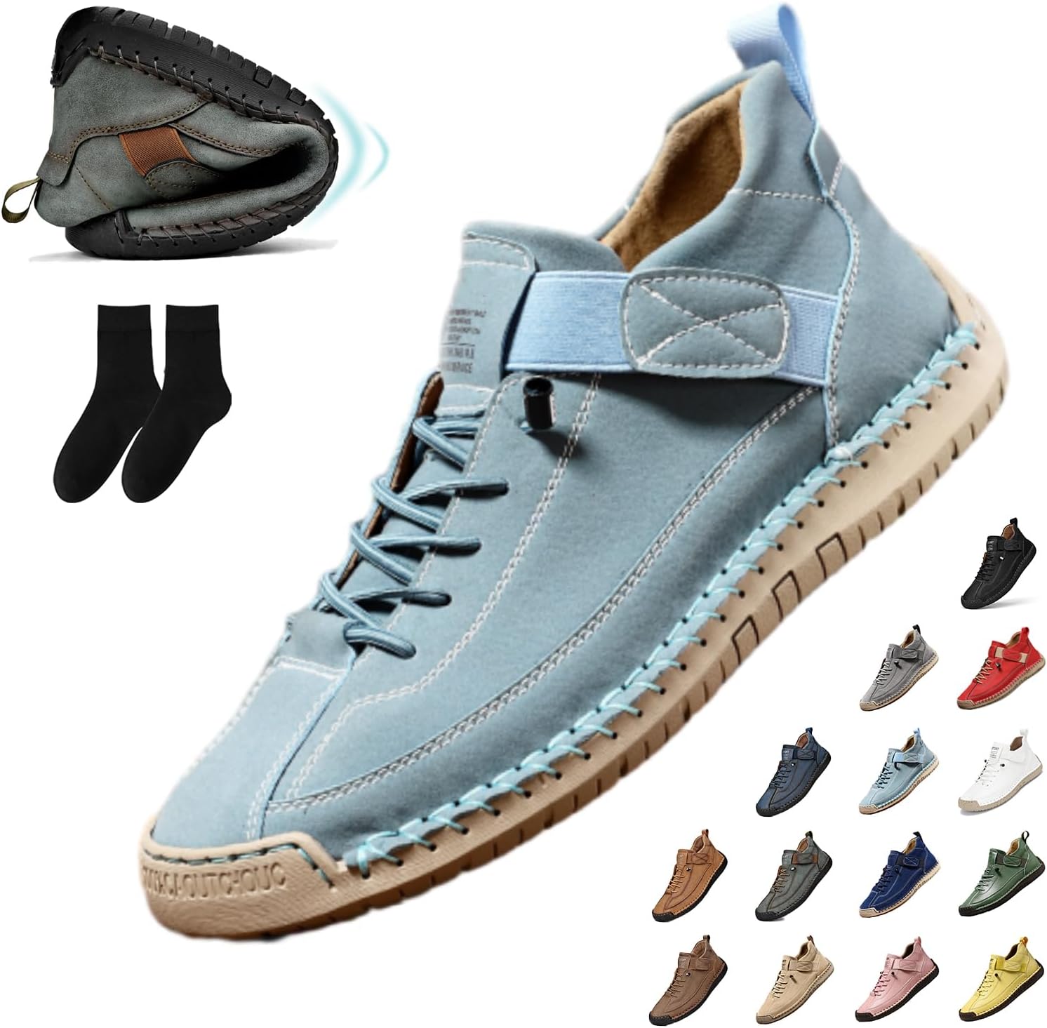 Женские повседневные ботинки-чукка на щиколотке, слипоны, дышащие лоферы, ручной работы кроссовки, средние по высоте, для ходьбы и вождения, плоская подошва Generic, Lake Blue 9.5 Women / 8 Men
Женские повседневные ботинки-чукка на щиколотке, слипоны, дышащие лоферы, ручной работы кроссовки, средние по высоте, для ходьбы и вождения, плоская подошва Generic, Lake Blue 9.5 Women / 8 Men