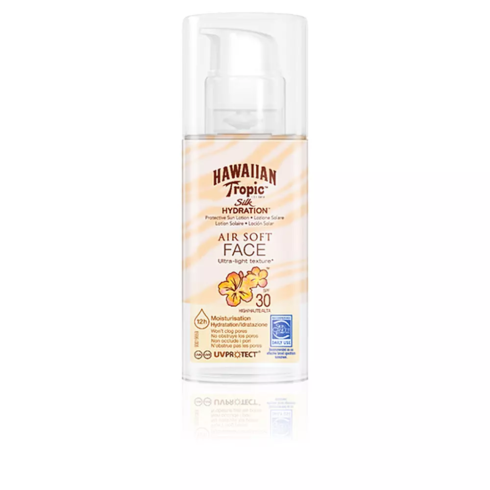 Солнцезащитный крем Silk Hydration Air Soft Face Lotion Spf30 Hawaiian Tropic, 50 мл
Солнцезащитный крем Silk Hydration Air Soft Face Lotion Spf30 Hawaiian Tropic, 50 мл