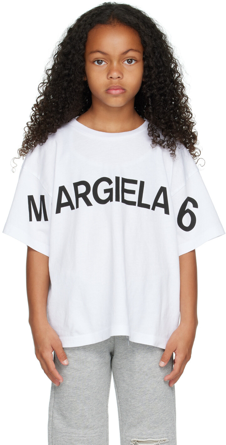 Детская белая футболка с принтом MM6 Maison Margiela, Белый, Детская белая футболка с принтом MM6 Maison Margiela
Детская белая футболка с принтом MM6 Maison Margiela, Белый, Детская белая футболка с принтом MM6 Maison Margiela