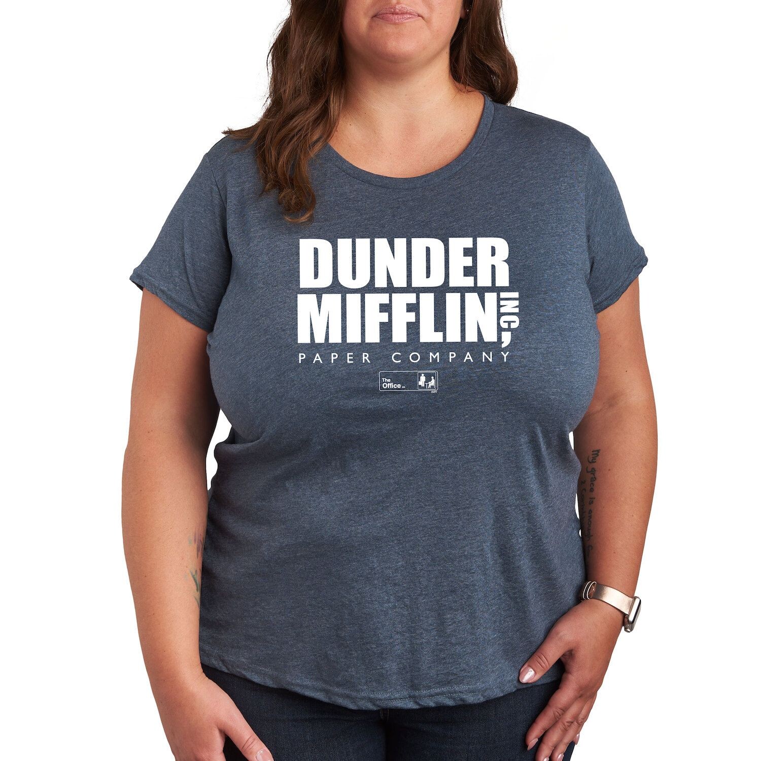 Детская футболка больших размеров The Office с логотипом Dunder Mifflin Licensed Character, светло-синий
Детская футболка больших размеров The Office с логотипом Dunder Mifflin Licensed Character, светло-синий