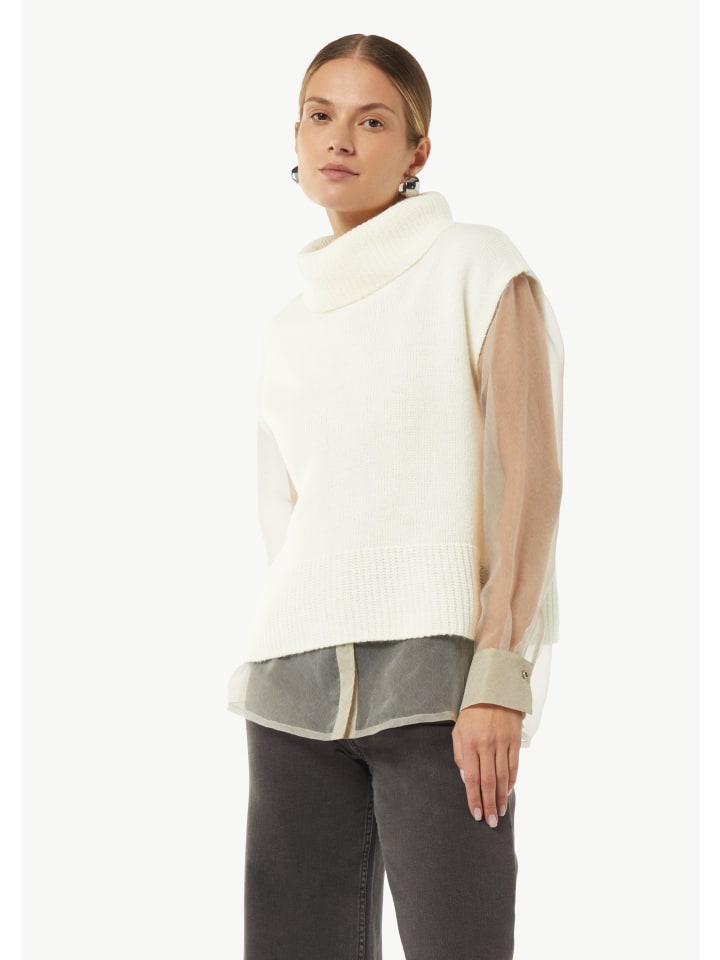 Свитер-жилет comma Strickpullunder keine Ärmellänge, белый
Свитер-жилет comma Strickpullunder keine Ärmellänge, белый