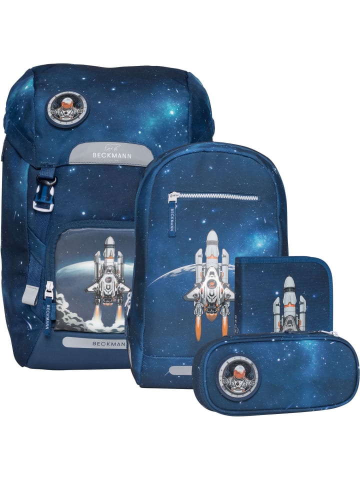 BECKMANN Классический большой школьный рюкзак Maxi 28 л, набор из 5 предметов, "Космическая миссия", синий
BECKMANN Классический большой школьный рюкзак Maxi 28 л, набор из 5 предметов, "Космическая миссия", синий