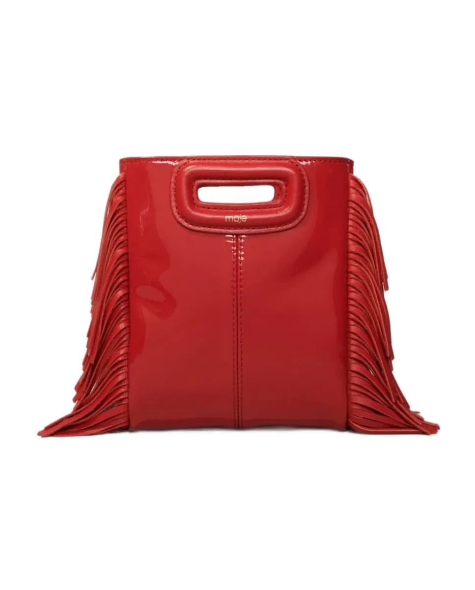 Миниатюрная многопозиционная сумка из лакированной кожи Maje, красный
Миниатюрная многопозиционная сумка из лакированной кожи Maje, красный