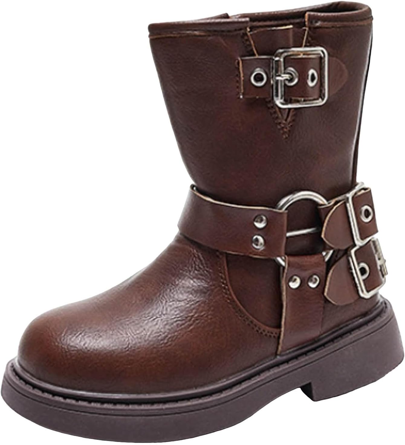 IWIHMIV Детские ботиночки для девочек, зимняя обувь для малышей, ботинки для верховой езды, удобные детские ботинки на молнии сбоку, Brown
IWIHMIV Детские ботиночки для девочек, зимняя обувь для малышей, ботинки для верховой езды, удобные детские ботинки на молнии сбоку, Brown