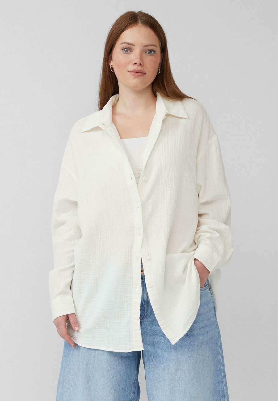 Блуза QS Button-down blouse, Creme/Off-White
Блуза QS Button-down blouse, Creme/Off-White