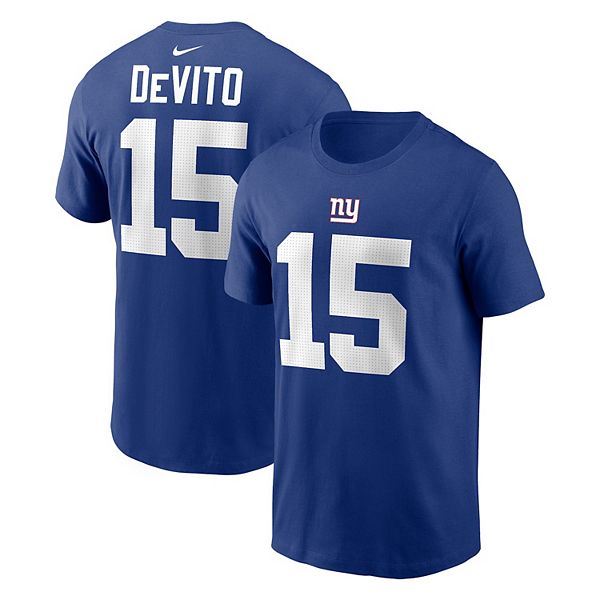 Футболка Tommy Devito New York Giants с именем и номером Nike
Футболка Tommy Devito New York Giants с именем и номером Nike