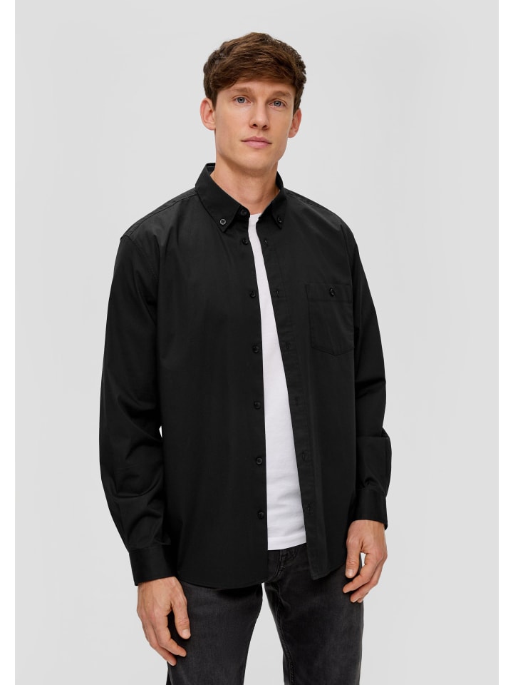 Рубашка s.Oliver, черный 
Рубашка s.Oliver, черный