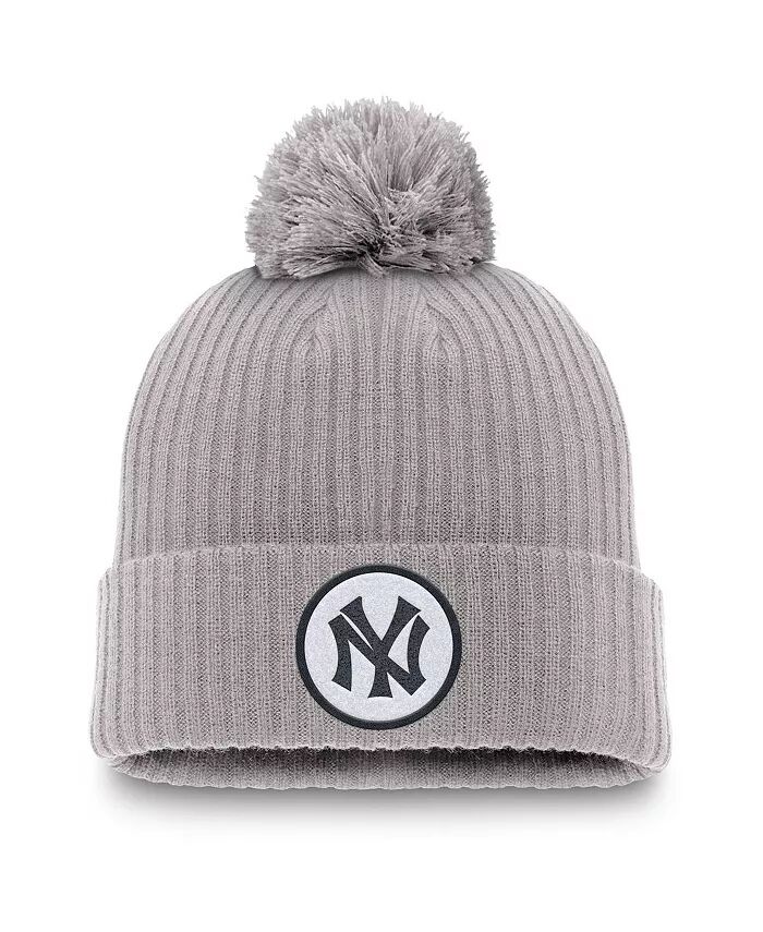 Мужская серая вязаная шапка с нашивками New York Yankees Cooperstown Collection и помпоном Nike
Мужская серая вязаная шапка с нашивками New York Yankees Cooperstown Collection и помпоном Nike