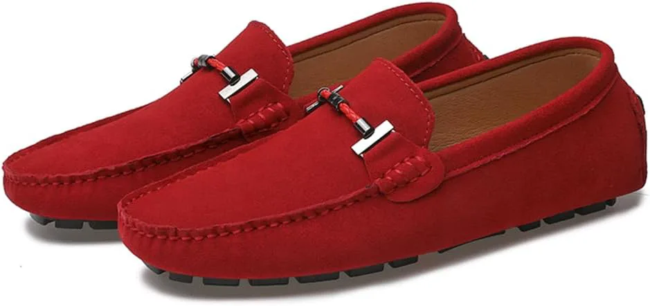 Мужские лоферы ручной работы из замши без шнурков, удобные повседневные мокасины для вождения, дышащие туфли-лоферы Abborora, красный
Мужские лоферы ручной работы из замши без шнурков, удобные повседневные мокасины для вождения, дышащие туфли-лоферы Abborora, красный