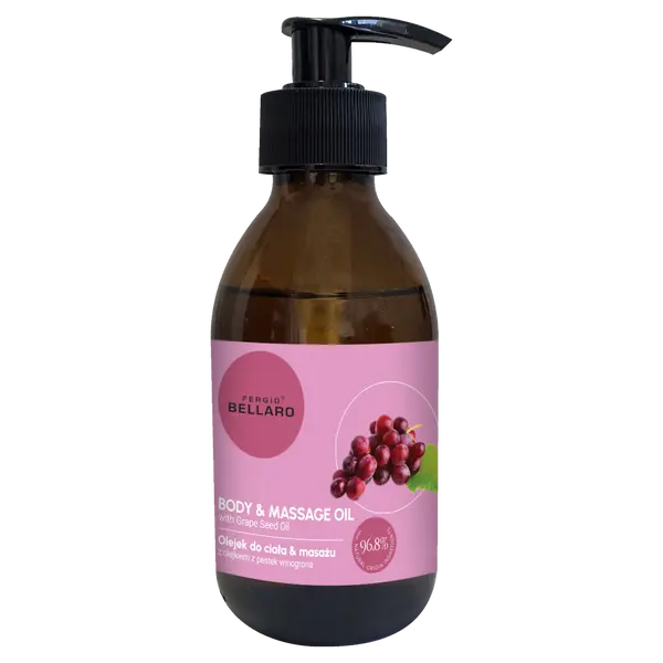 Масло для тела и массажа с маслом виноградных косточек, 200 мл Fergio Bellaro Skin food
Масло для тела и массажа с маслом виноградных косточек, 200 мл Fergio Bellaro Skin food