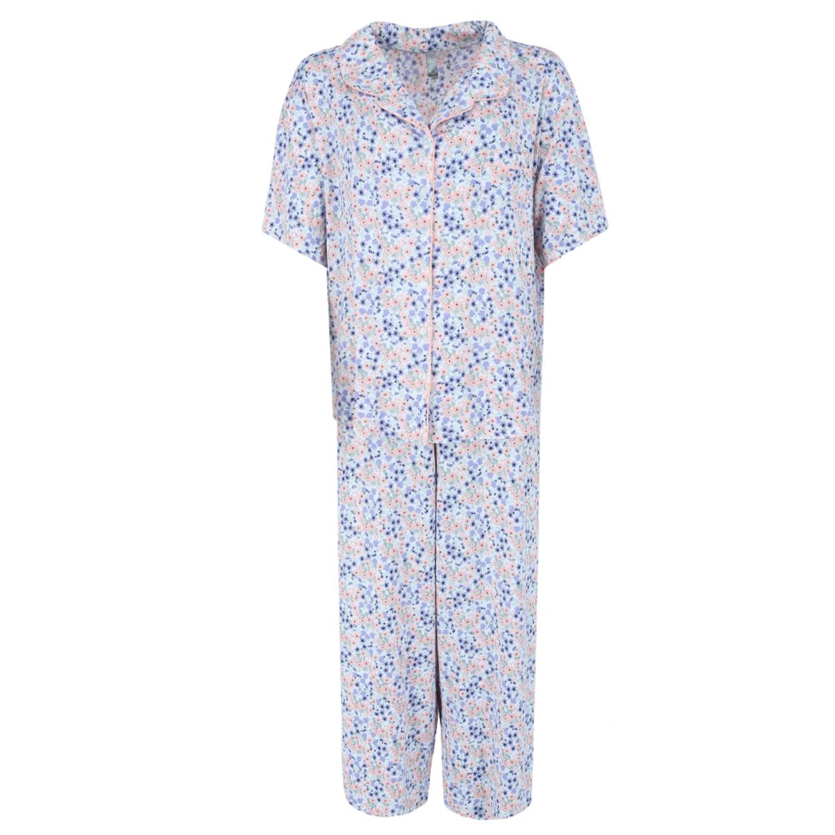 Женский комплект капри с цветочным принтом и вырезом на воротнике размера плюс PJ Couture, фиолетовый
Женский комплект капри с цветочным принтом и вырезом на воротнике размера плюс PJ Couture, фиолетовый