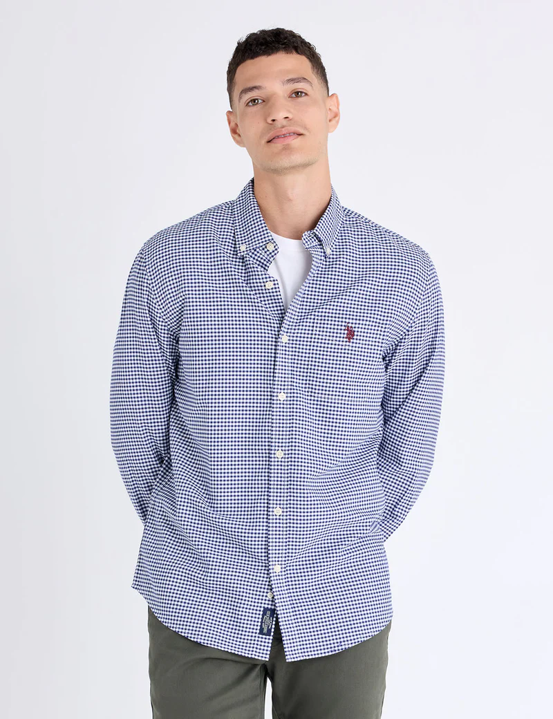 Рубашка U.S. Polo Assn Long Sleeve Light Weight Gingham Oxford, темно-синий
Рубашка U.S. Polo Assn Long Sleeve Light Weight Gingham Oxford, темно-синий