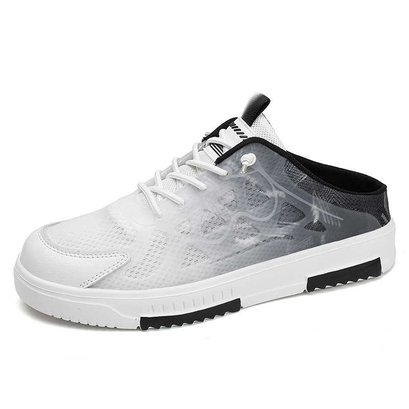 King Jinmai Закрытые тапочки мужские бело-черные, цвет White Black
King Jinmai Закрытые тапочки мужские бело-черные, цвет White Black