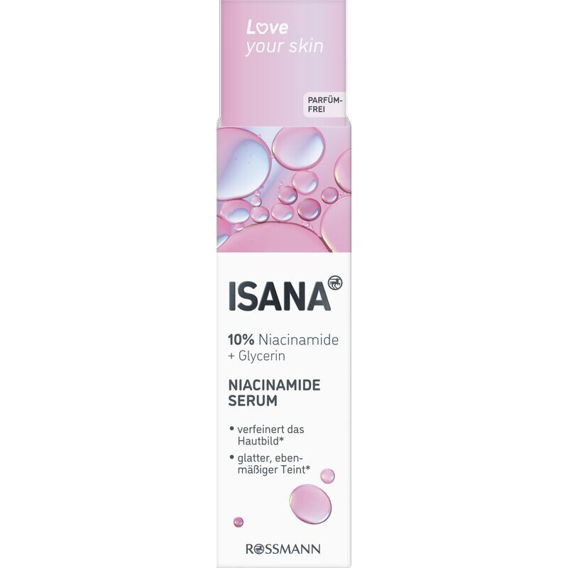 Ниацинамидная сыворотка ISANA, 30 ml
Ниацинамидная сыворотка ISANA, 30 ml