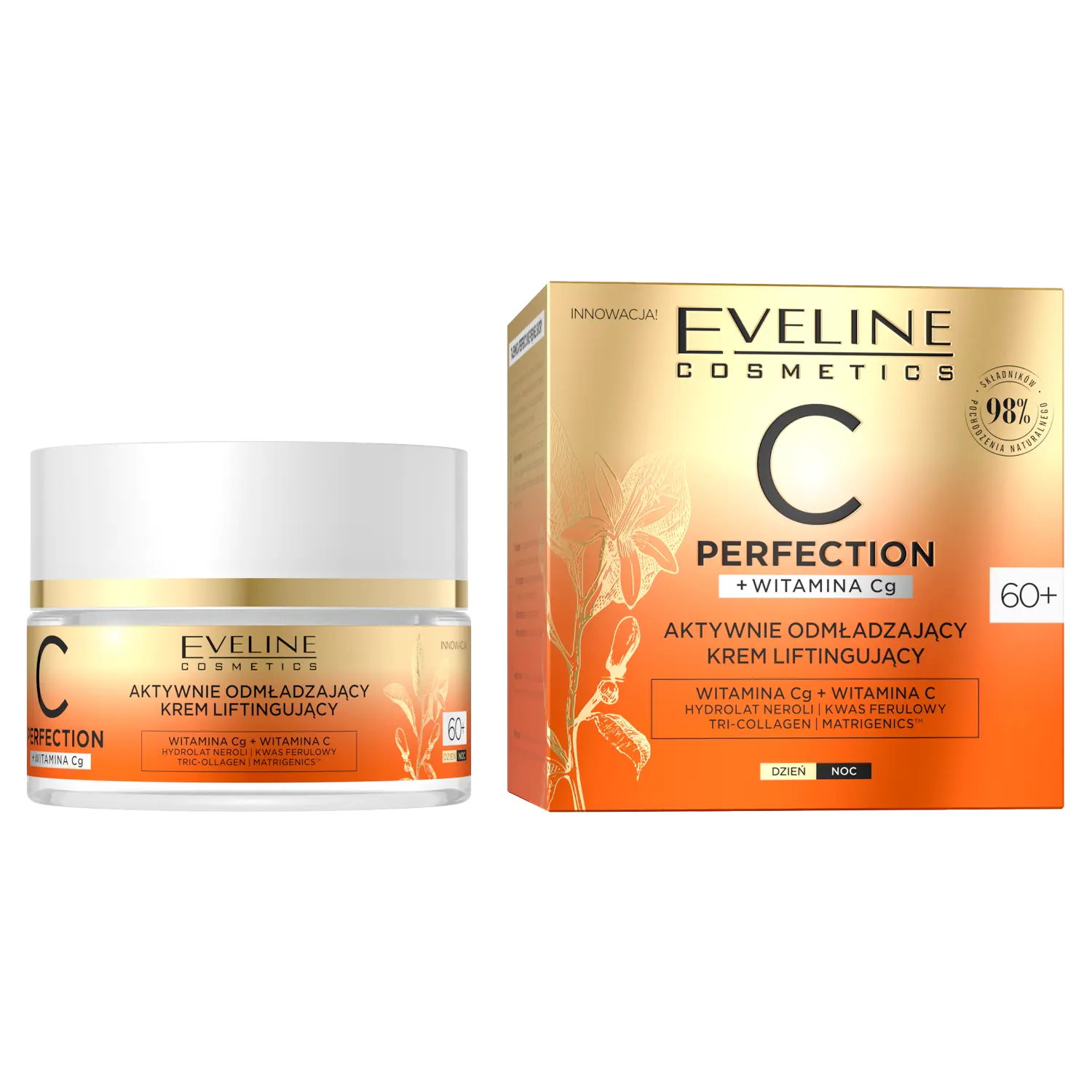 Eveline Cosmetics C-Perfection омолаживающий крем для лица 60+, 50 мл
Eveline Cosmetics C-Perfection омолаживающий крем для лица 60+, 50 мл